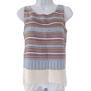 Handmade Aztec embroidered  top/Sleeveless/Tank/ Spring/Summer/See measurements